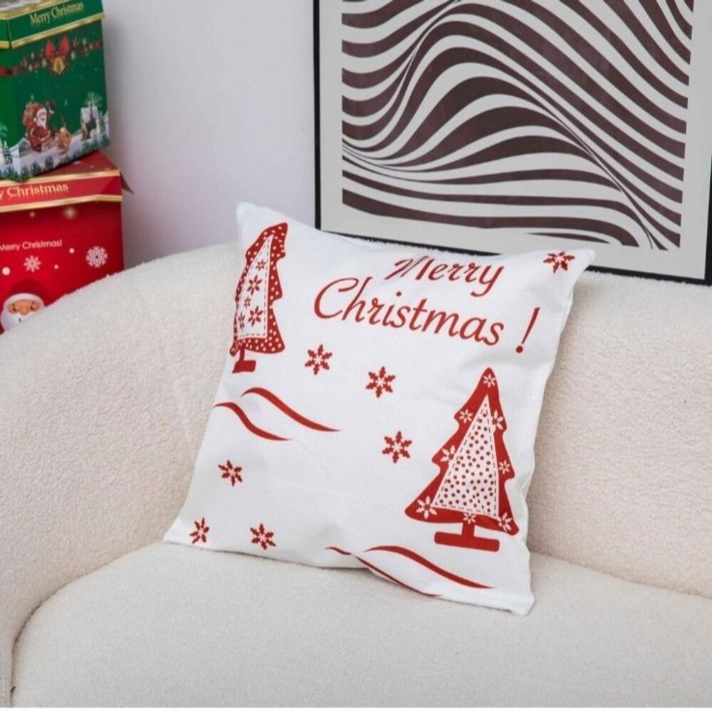 18" x 18" Decorative Pillow Case "Merry Christmas" NEW - Picture 3 of 3